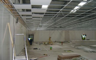 Suspended ceiling construction