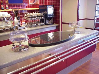 Coffee bar counter