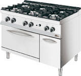 Whirlpool AGB 485/WP 6 Burner Gas Oven Range