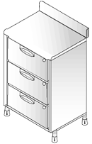 IMC Bartender Bar System Three Drawer Unit